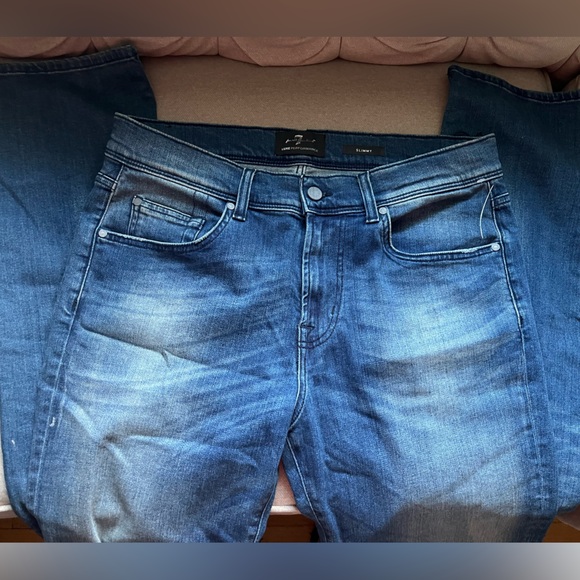 7 For All Mankind Slimmy Jeans, Size 34, NWT - Picture 4 of 9
